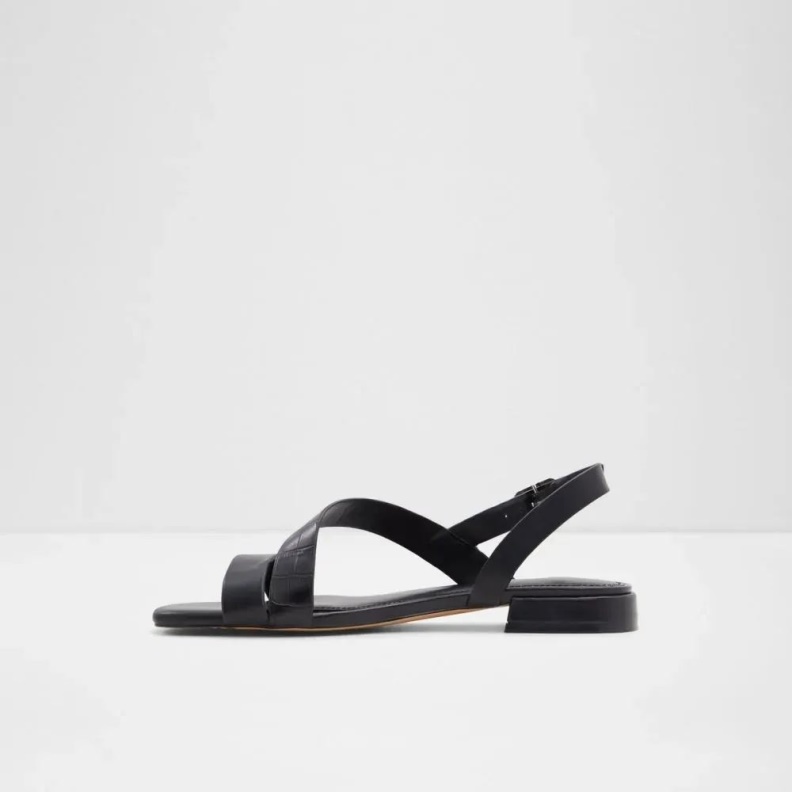 Edardoni Women's Flat Heeled Sandal Aldo Fashion Black