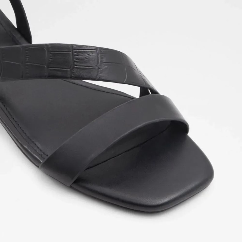 Edardoni Women's Flat Heeled Sandal Aldo Fashion Black