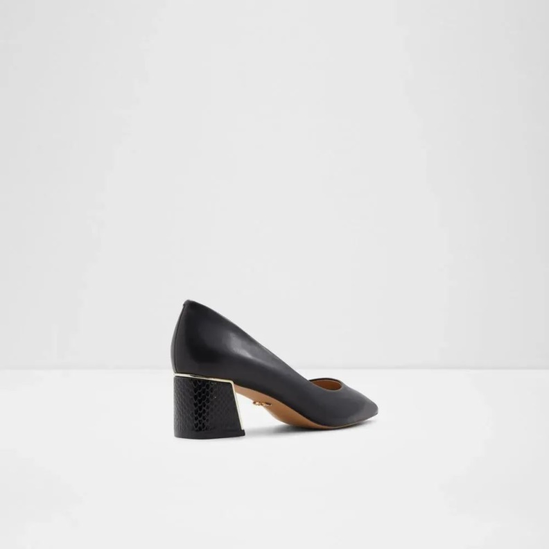Aldo Elamaever Women's Block Heel Pump Black Fashion