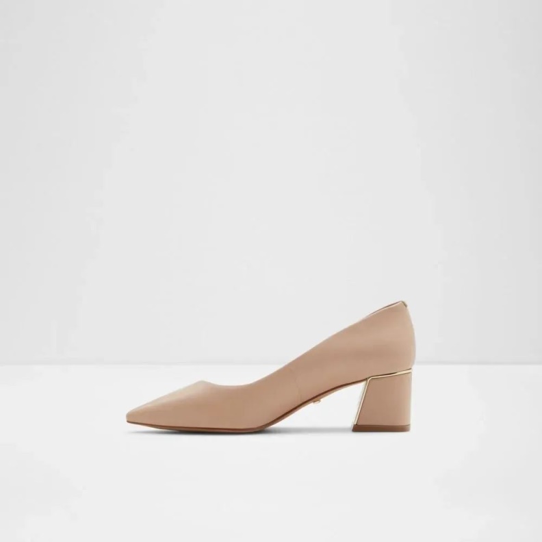 Aldo Fashion Bone Elamaever Women's Block Heel Pump