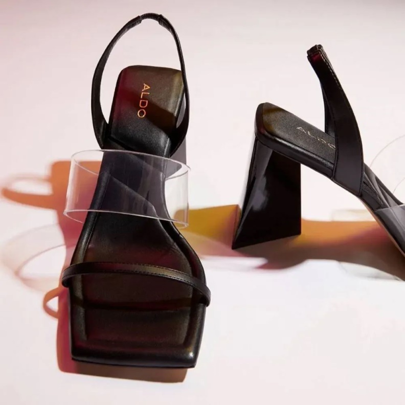 Aldo Fashion Eliss Women's Block Heeled Sandal Black