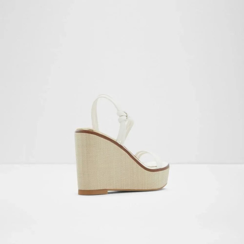 Eldin Women's Strappy Wedge Sandal Aldo Fashion White