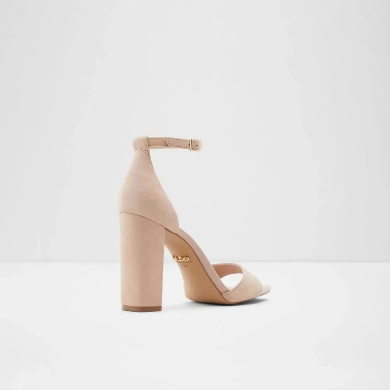 Aldo Enaegyn Women's Ankle Strap High Heel Sandal Bone Fashion