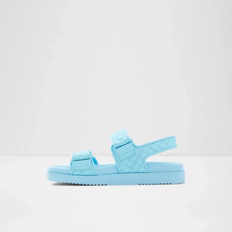 Eowiliwia Women's Flatform Sandal Bright Blue Aldo Fashion