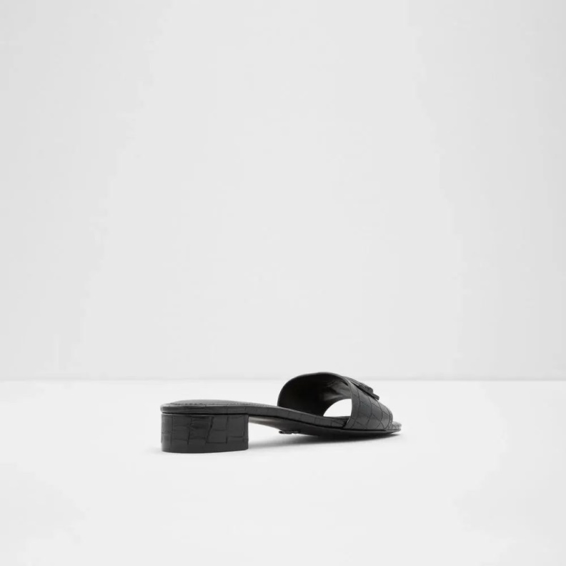 Black Fashion Aldo Ethauwen Women's Flat Heeled Sandal