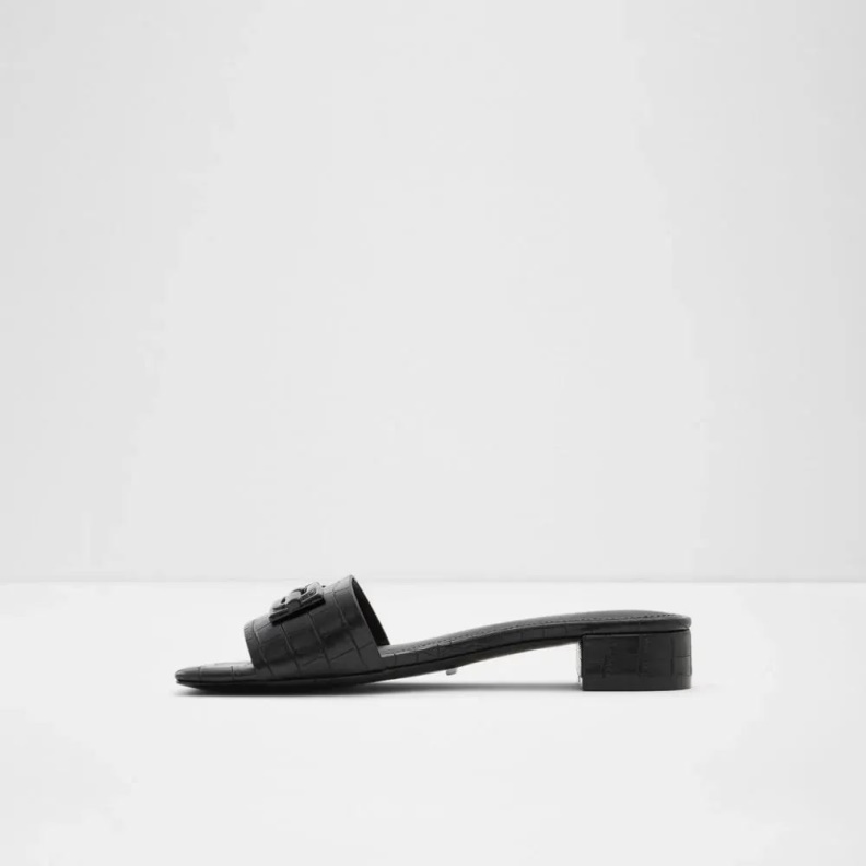 Black Fashion Aldo Ethauwen Women's Flat Heeled Sandal