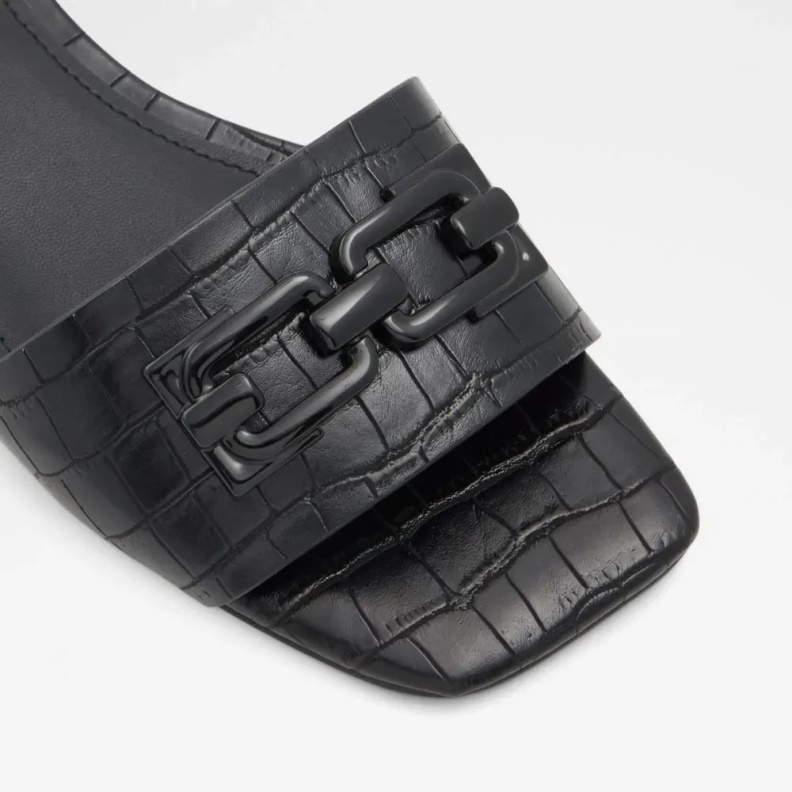 Black Fashion Aldo Ethauwen Women's Flat Heeled Sandal