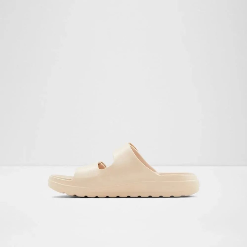 Eteiven Women's Flat Casual Slide Sandal Fashion Aldo Bone