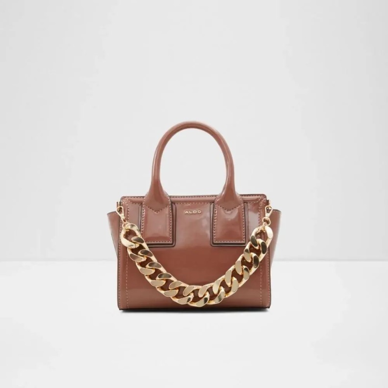 Faby Women's Handbag Satchel Fashion Aldo Dark-Beige