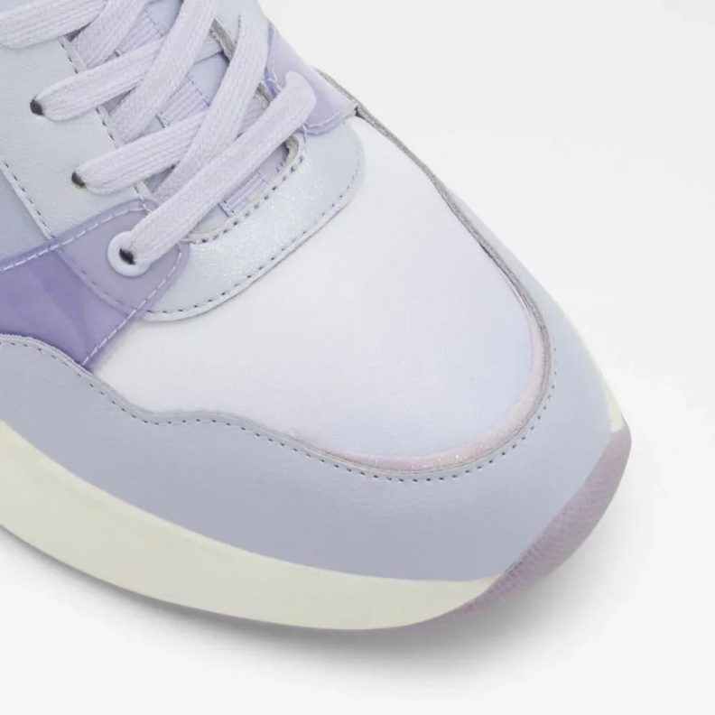 Purple Feelgood Women's Laced-Up Wedge Sneaker Aldo Fashion