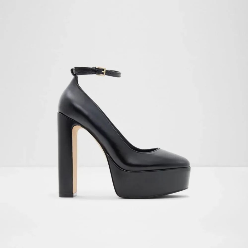 Aldo Fashion Black Fonda Women's Platform Heel Pump