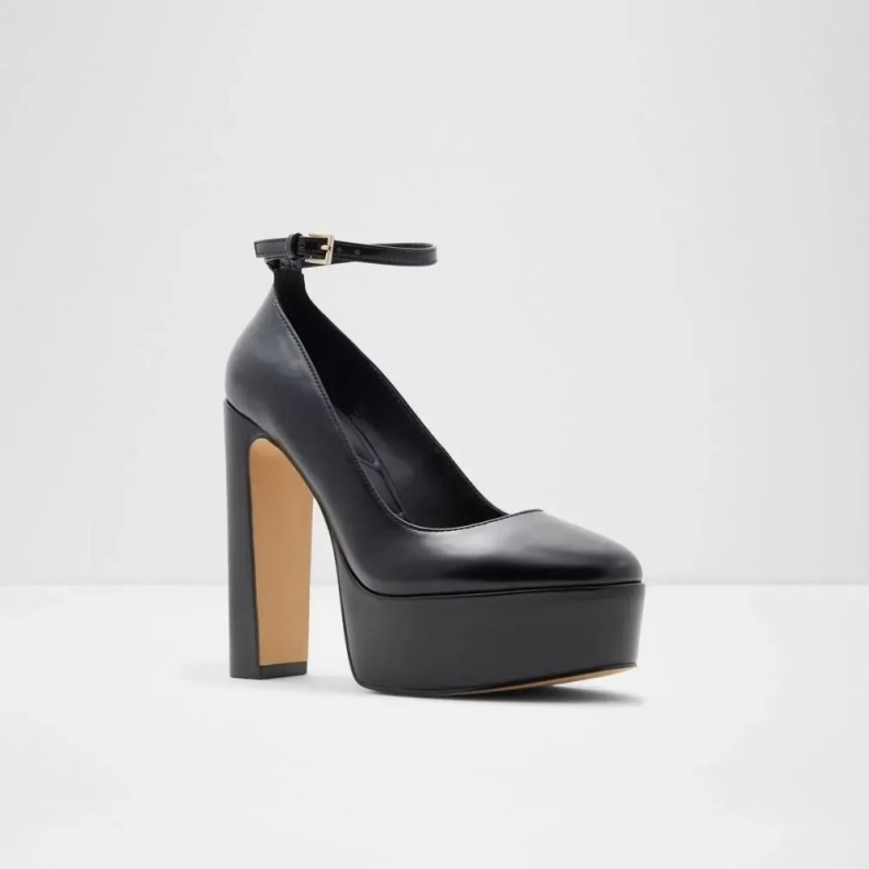 Aldo Fashion Black Fonda Women's Platform Heel Pump