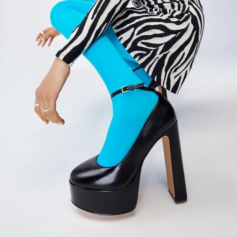 Black Fonda Women's Ankle Strap Heeled Shoe Aldo Fashion