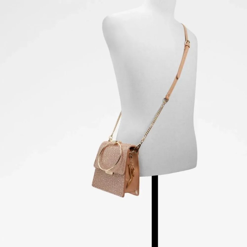 Aldo Fashion Frerissi Women's Handbag Top Handle Light Brown