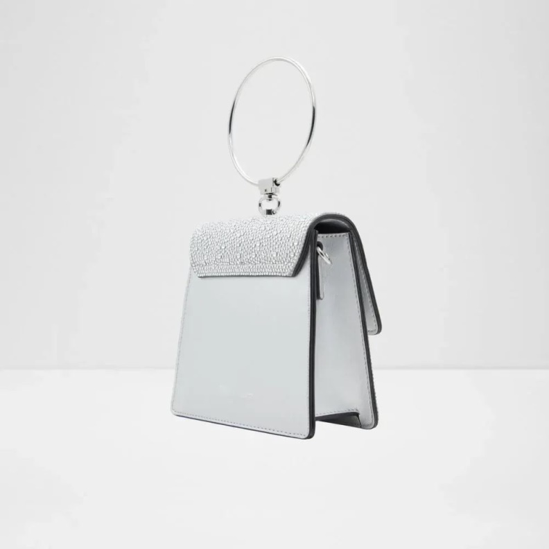 Aldo Fashion Light Silver Frerissi Women's Handbag Top Handle