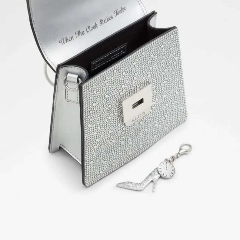 Aldo Fashion Light Silver Frerissi Women's Handbag Top Handle