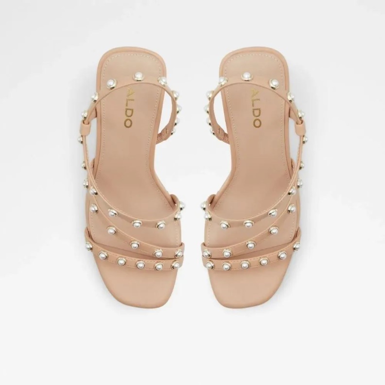 Aldo Fashion Bone Grandede Women's Sling Back Wedge Sandal Fashion Aldo