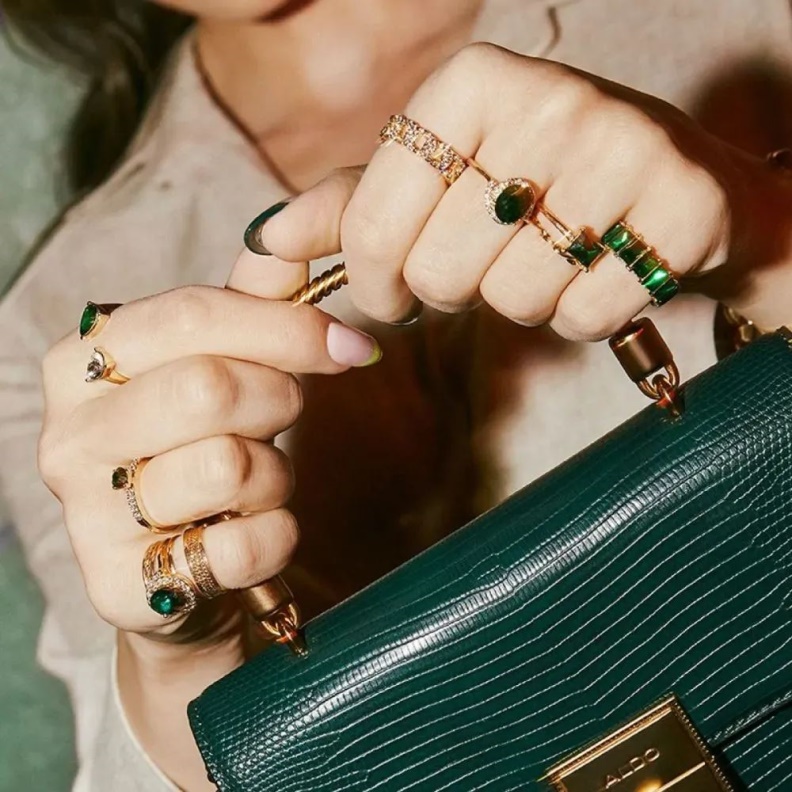 Dark Green Fashion Aldo Gwareri Women's Accessories Ring