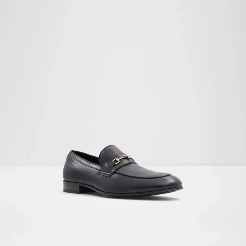 Black Aldo Fashion Harrow Men's Slip On Loafer Dress Shoe