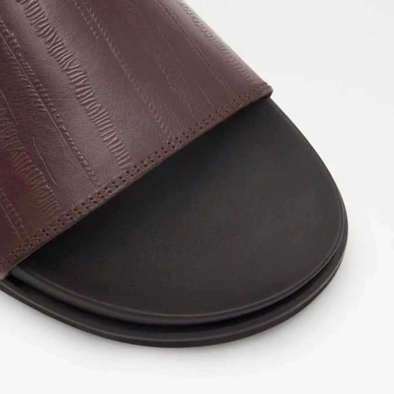 Fashion Dark-Brown Aldo Haoven Men's Flat Casual Slide Sandal