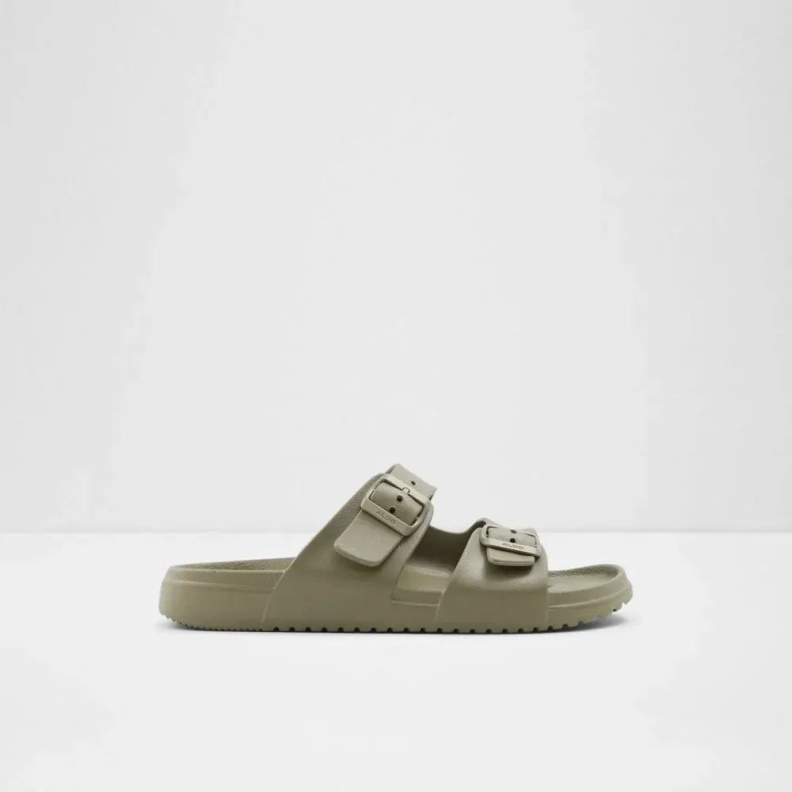 Fashion Khaki Hideo Men's Flat Casual Slide Sandal Aldo