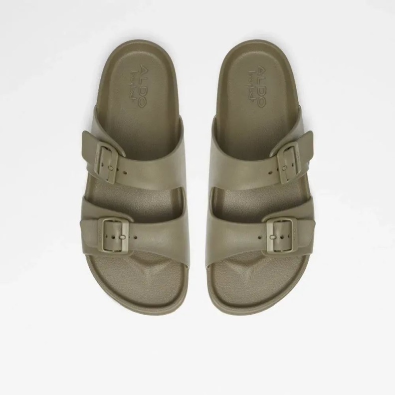 Fashion Khaki Hideo Men's Flat Casual Slide Sandal Aldo