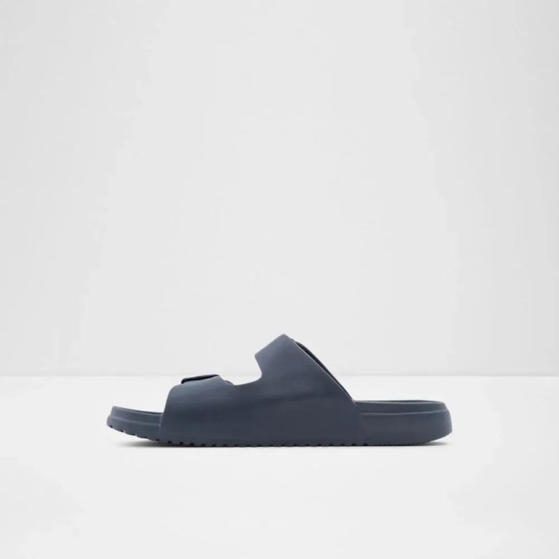Fashion Navy Hideo Men's Flat Casual Slide Sandal Aldo