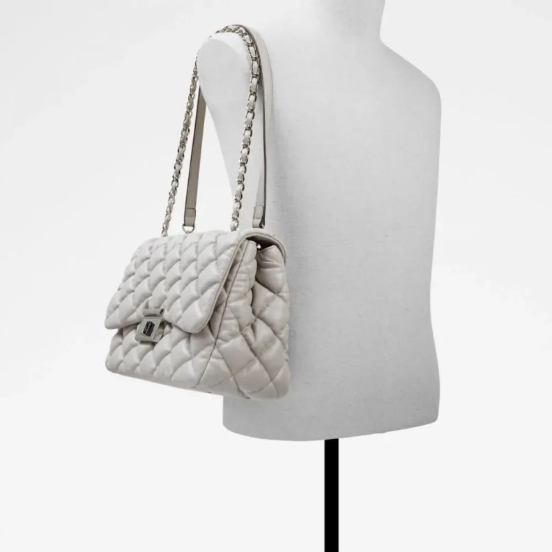 Aldo Fashion Light Grey Ilsa Women's Handbag Crossbody