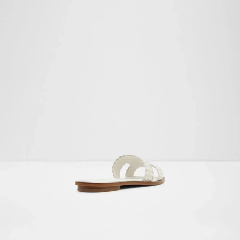 Fashion Other-White Aldo Irmaos Women's Slip On Slide Sandal