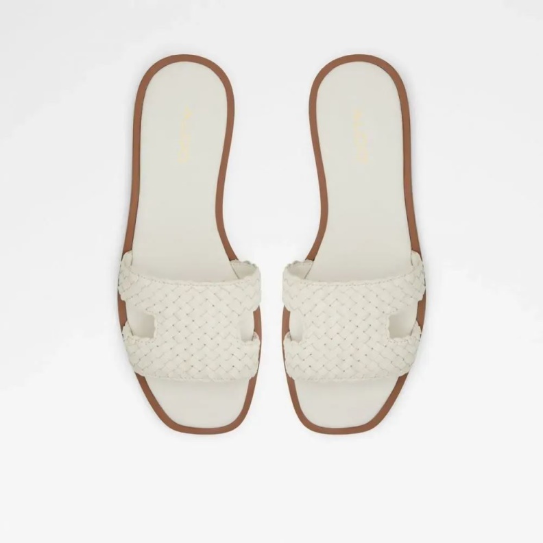 Fashion Other-White Aldo Irmaos Women's Slip On Slide Sandal