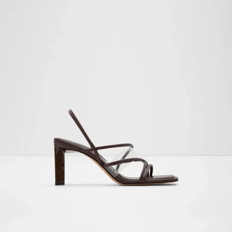 Dark-Brown Fashion Aldo Jennifer Women's Sling Back Heeled Sandal