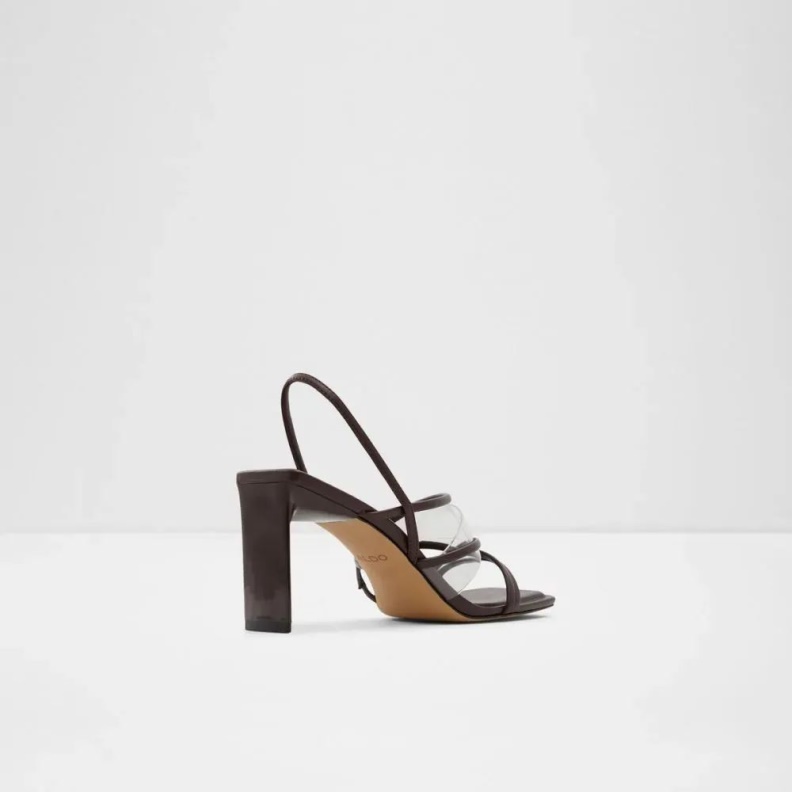 Dark-Brown Fashion Aldo Jennifer Women's Sling Back Heeled Sandal