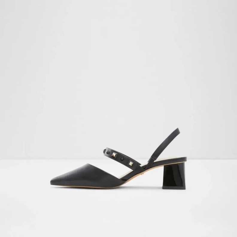 Fashion Aldo Jennenaldar Women's Sling Back Block Heel Black