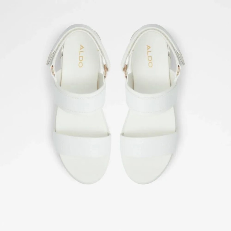 Jennerena Women's Two Piece Wedge Sandal Aldo Fashion White