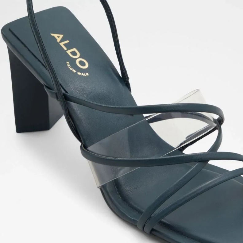 Jennifer Women's Strappy Heeled Sandal Fashion Aldo Teal