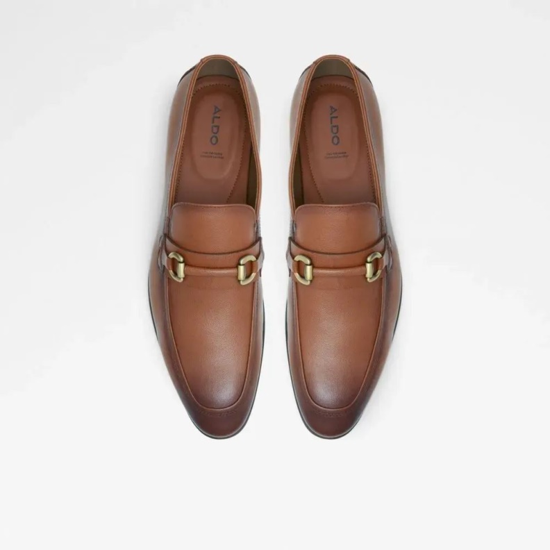 Fashion Light Brown Jijaws Men's Slip-On Almond Toe Loafer Aldo