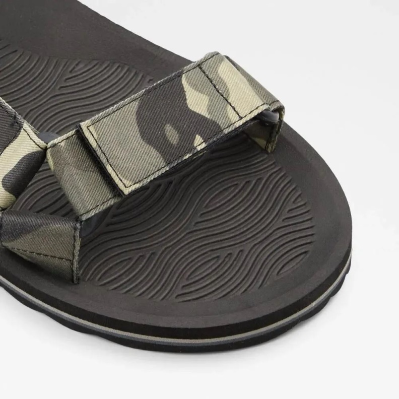 Aldo Fashion Keylar Men's Flat Casual Slide Sandal Open-Black