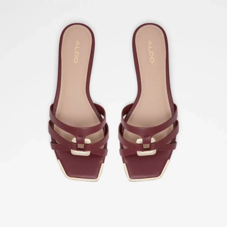 Bordo Aldo Fashion Kedauwen Women's Flat Slide Sandal