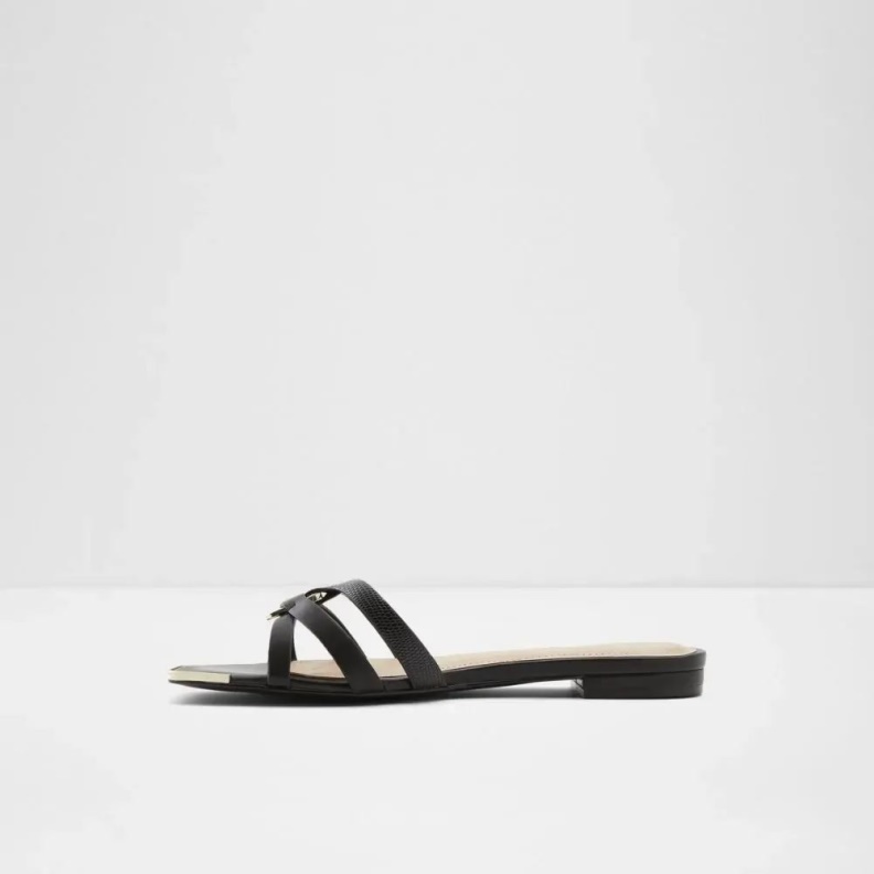 Fashion Black Aldo Kedauwen Women's Flat Slide Sandal