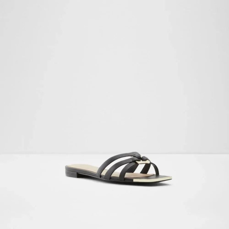 Fashion Black Aldo Kedauwen Women's Flat Slide Sandal
