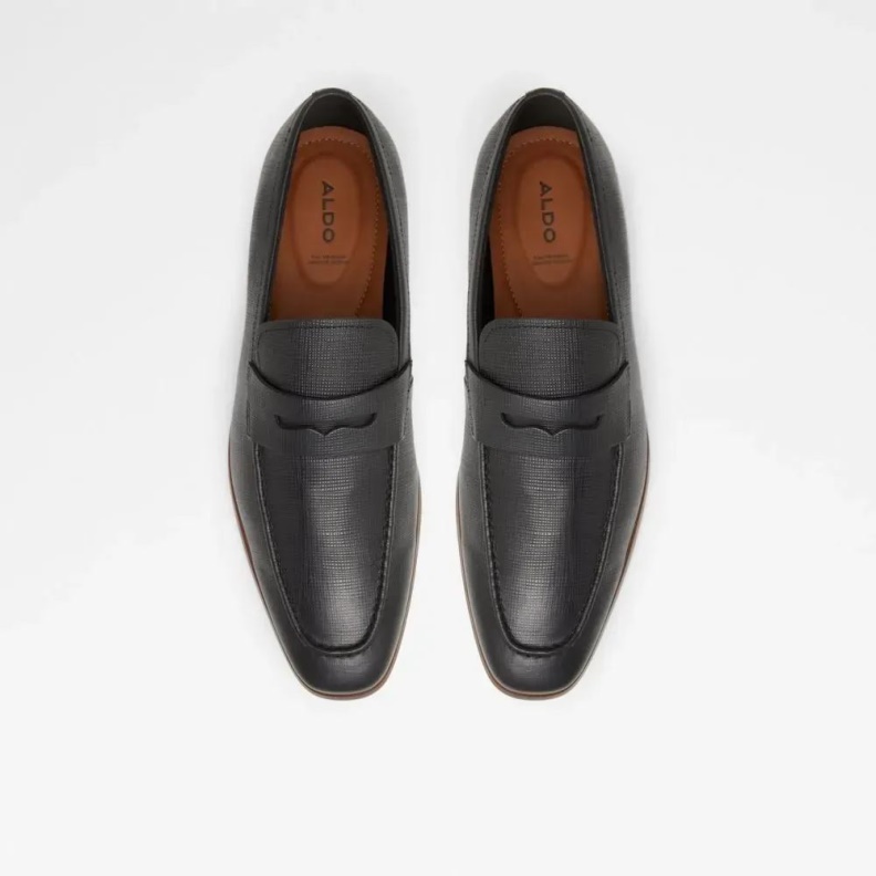 Fashion Aldo Black Kooperflex Men's Penny Loafer