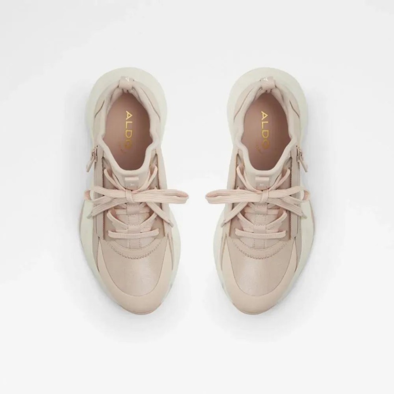 Aldo Fashion Light Pink Labedar Women's Laced Up Sneaker