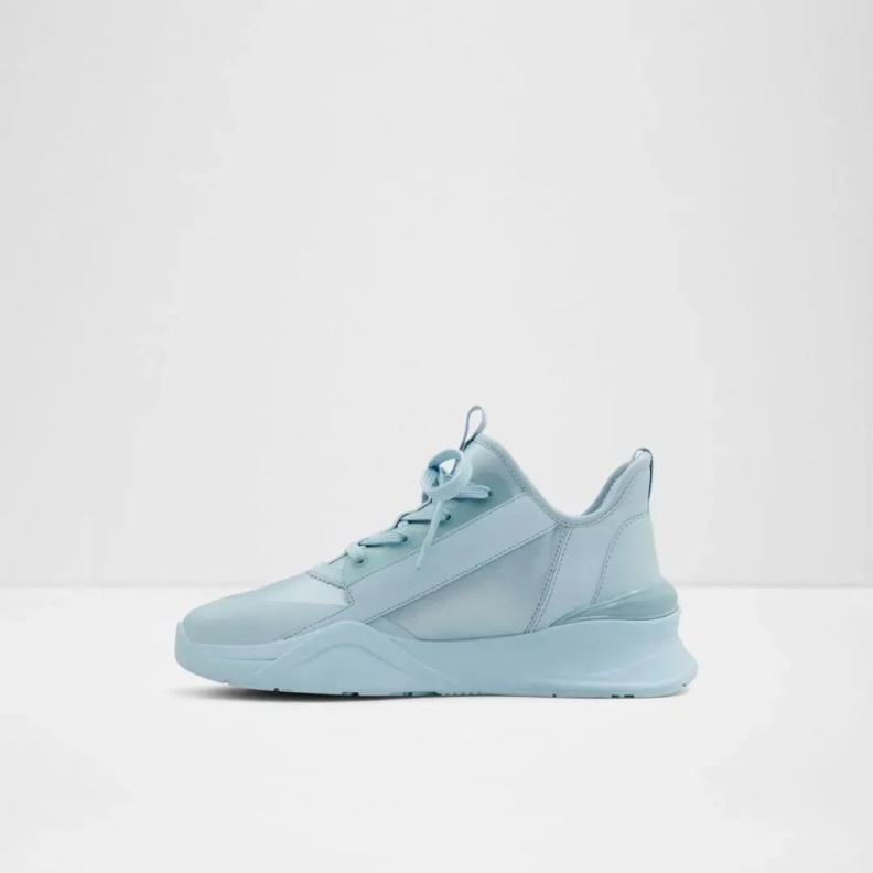 Aldo Labedar Women's Laced Up Sneaker Light Blue Fashion