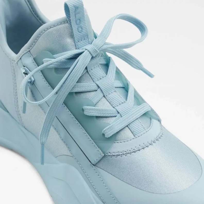 Aldo Labedar Women's Laced Up Sneaker Light Blue Fashion