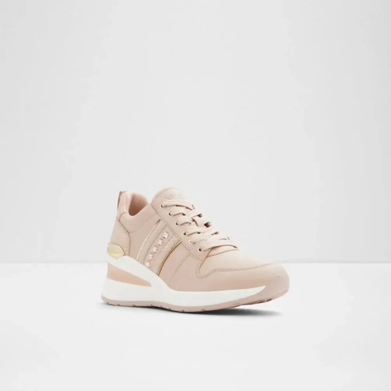 Fashion Aldo Larose Women's Wedge Sneaker Light-Pink