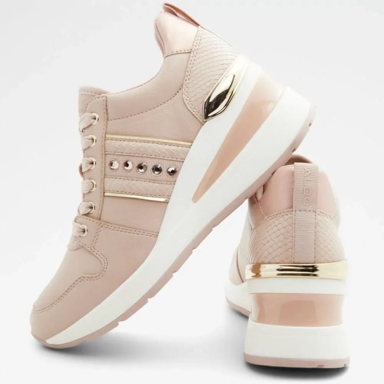 Fashion Aldo Larose Women's Wedge Sneaker Light-Pink