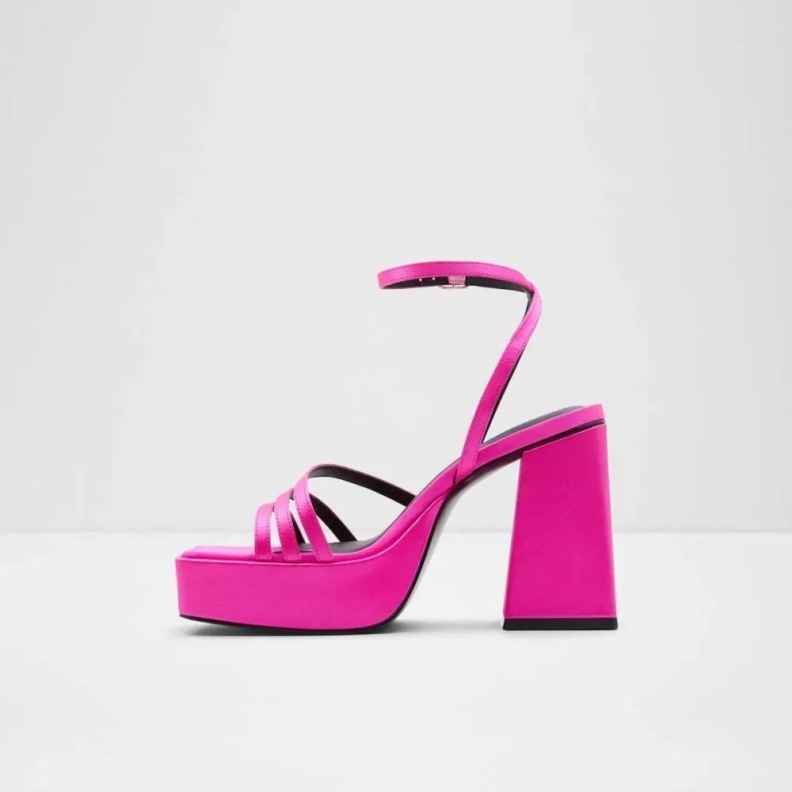 Fashion Bright-Pink Landabriver Women's Strappy Heeled Sandal Aldo