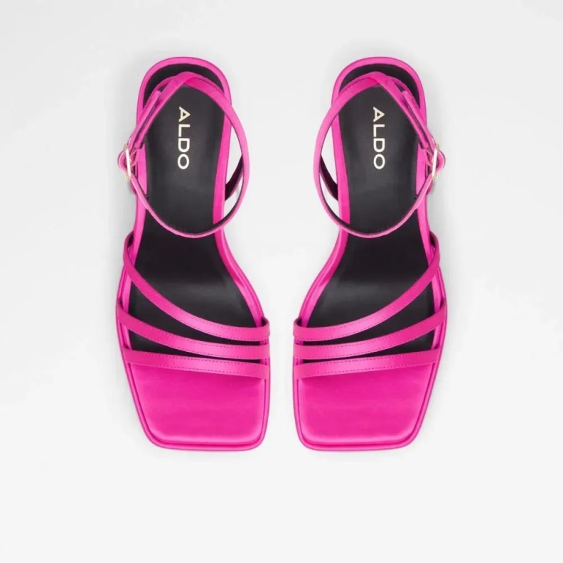Fashion Bright-Pink Landabriver Women's Strappy Heeled Sandal Aldo