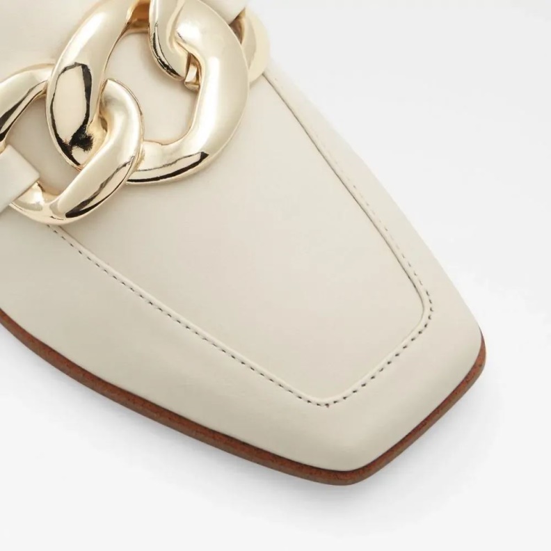 Lamina Women's Flat Mule Slip On Fashion Aldo Other White