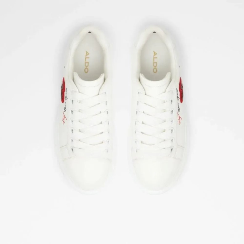 White Larealin Women's Lace-Up Sneaker Aldo Fashion